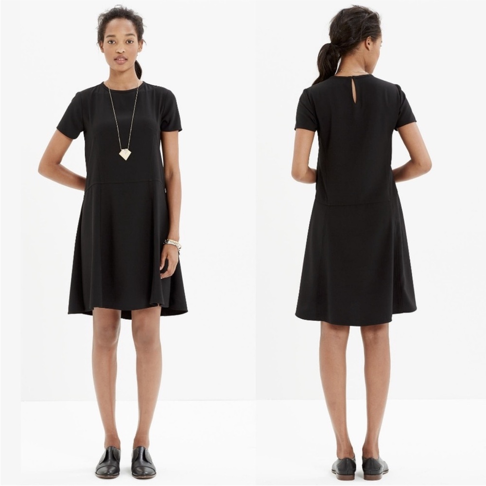 Madewell Tribune Dress Black Size 2